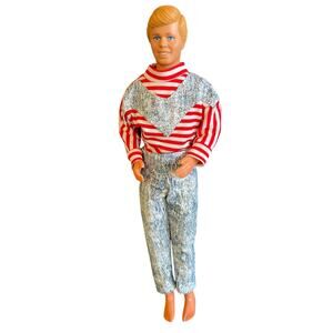Vintage Mattel Ken Doll 1968 w/ Retro Outfit Light Complexion Good Condition